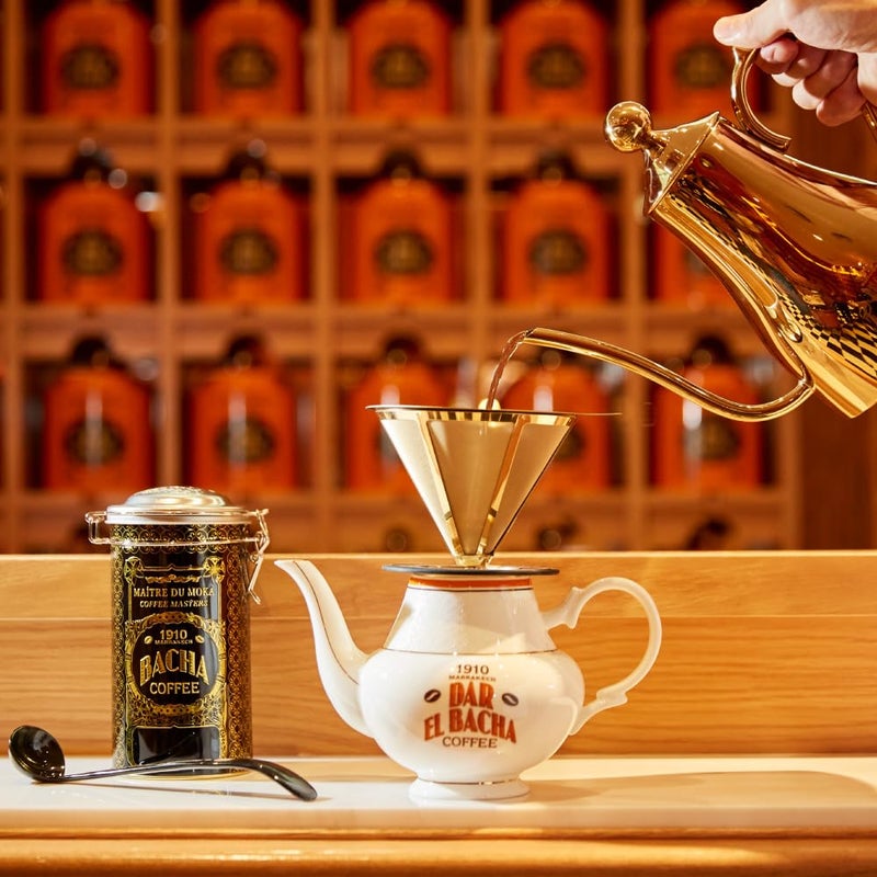 قهوة باشا | مزيج فاخر من حبوب قهوة رومان هوليداي المطحونة، تحميص متوسط ​​فاتح، قهوة أرابيكا 100%، 250 غرام، مجموعة التوقيعات، علبة هدايا - Image 5